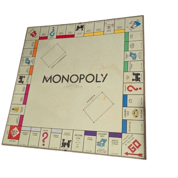 Vintage 1950's version of Parker Brother’s Monopoly game Antique - Picture 4 of 15